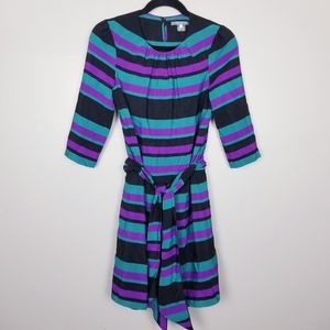 Tegan long sleeve striped dress, size 0